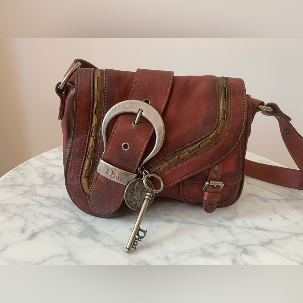 Vintage 90’s Christian Dior Gaucho Petit  Saddle Bag